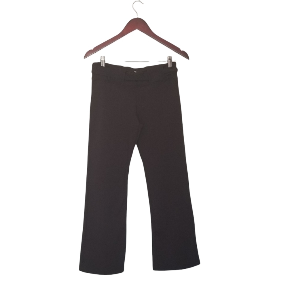 Prana Womens Knit Straight Leg Faux Belt Accent Casual Pants Size Small.